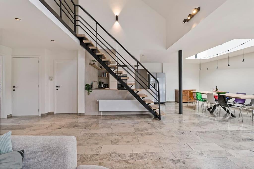 Schitterende Loft Met Jacuzzi En Sauna In Mechelen Exterior foto
